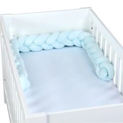 Babybay Nestchenschlange Geflochten Für Kinderbetten Aqua -Roba || Pinolino || Träumeland Verkäufe babybay kinderbett nestchenschlange geflochten aqua 501975 004