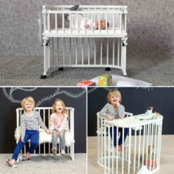 Babybay Maxi Comfort Plus Beistellbett Weiß Lackiert Extra Belüftet -Roba || Pinolino || Träumeland Verkäufe babybay maxi comfort plus beistellbett weiss lackiert 190112 004