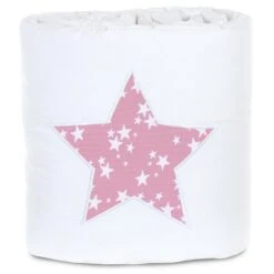 Babybay Nestchen Piqué Für Original Weiß, Applikation Stern Beere