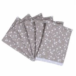 Babybay Nestchen Ultrafresh Piqué Für Original Taupe, Mit Sternen Weiß