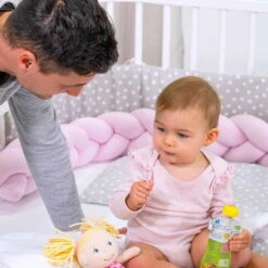 Babybay Nestchenschlange Geflochten Weiß/beige/rosé -Roba || Pinolino || Träumeland Verkäufe babybay nestchenschlange geflochten aqua 500975 005