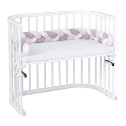 Babybay Nestchenschlange Geflochten Weiß/beige/rosé -Roba || Pinolino || Träumeland Verkäufe babybay nestchenschlange geflochten weiss beige ros 500970 004