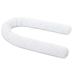 Babybay Nestchenschlange Piqué Für Kinderbetten Weiß, Mit Sternemix Sand/azurblau