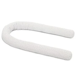 Babybay Nestchenschlange Organic Cotton Weiß, Mit Glitzersternen Rosé