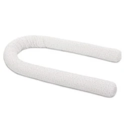 Babybay Nestchenschlange Organic Cotton Weiß, Mit Glitzersternen Silber