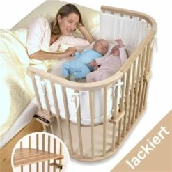 Babybay Maxi Beistellbett Natur Lackiert Stillbett - Zum Aktionspreis