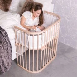Babybay Boxspring Beistellbett Natur Unbehandelt, Stillbett