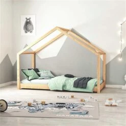 Nature Kid Lara Hausbett Natur Massiv Kiefer Liegefläche 90 X 200