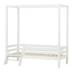 Hoppekids Himmelbett ECO Dream Mit Leiter Weiß 70x160 Cm