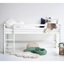 Hoppekids Halbhohes Bett ECO Dream 90x200 Cm Mit Gerader Leiter | Teilbar