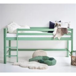 Hoppekids Halbhohes Bett ECO Dream Pale Green 90 X 200 Cm | Zum Toppreis
