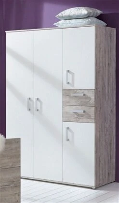 Arthur Berndt Bente Kinderzimmer 3-teilig Eiche Sand Dekor Mit Weiß -Roba || Pinolino || Träumeland Verkäufe benedikt kleiderschrank 3t 2