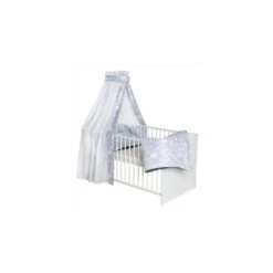 Schardt Tattoo Blau Bettset 4- Teilig Mit Bettwäsche, Himmel Und Nestchen -Roba || Pinolino || Träumeland Verkäufe bettset tattoo blau gr jefslm2oebplxhun