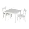 Schardt Bueno Sitzgruppe Dreiteilig MDF Weiß - 2 Stühle, 1 Tisch