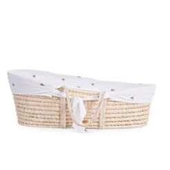 Childhome Moseskorb Mit Matratze & Jerseybezug Design Hearts