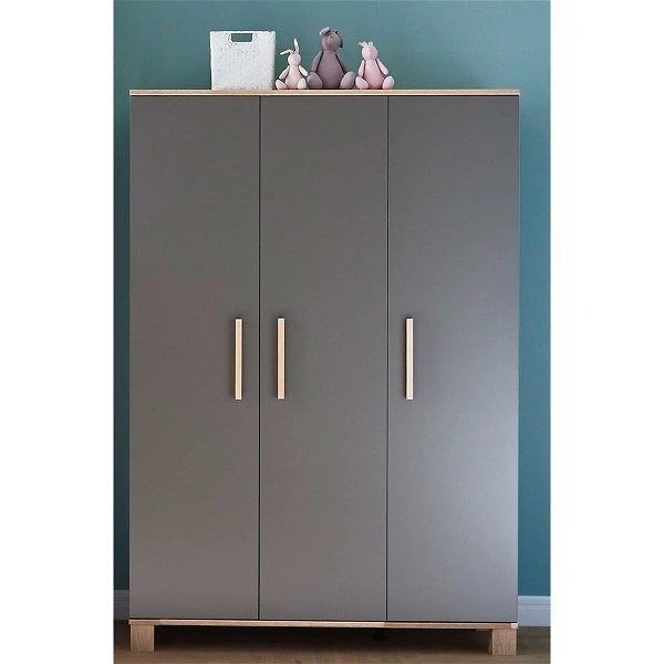 Arthur Berndt Cloe Kleiderschrank Lava Matt Eiche Sägerau Nb | 3-türig 1 Arthur Berndt Cloe Kleiderschrank Lava Matt Eiche Sägerau Nb | 3-türig