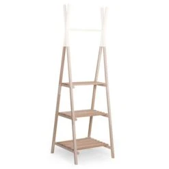 Childhome Childwood Kleiderständer TIPI Groß Natur/Weiß Funktional Und Solide Aus Buche