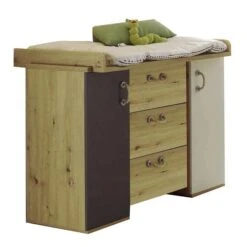 Mäusbacher Cordula Wickelkommode Lava & Weiß Matt Ateiche Dekor