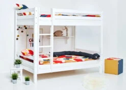 Hoppekids Hoch Etagenbett ECO Luxury 120x200 Cm Mit Gerader Leiter -Roba || Pinolino || Träumeland Verkäufe etb 120 foto