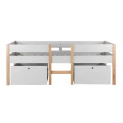 Nature Kid Finn Kojenbett Weiß / Natur Mit 2 Schubkästen, Liegefläche 90 X 200 Cm 6 Nature Kid Finn Kojenbett Weiß / Natur Mit 2 Schubkästen, Liegefläche 90 X 200 Cm -Roba || Pinolino || Träumeland Verkäufe finn kojenbett front with drawers white 2