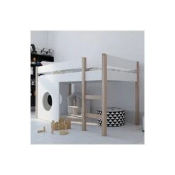 Nature Kid Finn / Tipi Kinderzimmer Weiß/natur Fünfteilig Mit Spielbett -Roba || Pinolino || Träumeland Verkäufe finn spielbett weiss natur bullaugen lire 2 gr 1