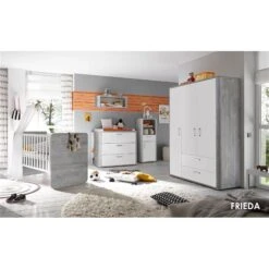 Mäusbacher Frieda Kinderzimmer 3-teilig Vintage Wood Grey Weiß