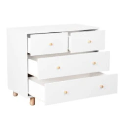 Nature Kid Noah/Genova Kinderzimmer Weiß/natur 5-teilig Mit Hausbett 90 X 200 Cm -Roba || Pinolino || Träumeland Verkäufe genova kommode 2 1