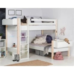 Manis-h Etagenbett GLEN Pfosten Buche Flexibles Kombibett - 20 Farben Wählbar -Roba || Pinolino || Träumeland Verkäufe glen winkel bsp buche gr 2