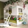 Artkid Ronja Etagenbett Hüttenbett Weiß Liegefläche 90 X 200 Cm