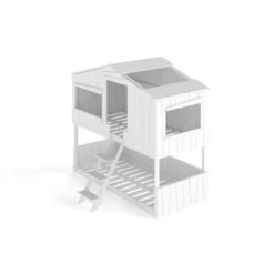 Artkid Ronja Etagenbett Hüttenbett Weiß Liegefläche 90 X 200 Cm -Roba || Pinolino || Träumeland Verkäufe hausbett ronja whiteroom16 9 01