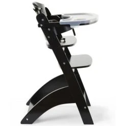 Childhome Lambda 3 Hochstuhl Schwarz Mit Schutzbügel, Gurtsystem Und Tisch -Roba || Pinolino || Träumeland Verkäufe hcl3cbl 17362 1