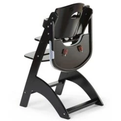 Childhome Lambda 3 Hochstuhl Schwarz Mit Schutzbügel, Gurtsystem Und Tisch -Roba || Pinolino || Träumeland Verkäufe hcl3cbl 17365 1