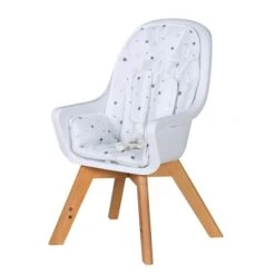 Schardt Holly Hochstuhl Fuß Buche Massiv Inkl. Sitzkissen Sternchen Grau -Roba || Pinolino || Träumeland Verkäufe hochstuhl holly umgebaut zum kinderstuhl 4