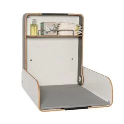 Timkid KAWAmidi Wandwickeltisch Weiß Inklusive Wickelmatte | Modern & Slim -Roba || Pinolino || Träumeland Verkäufe kawamidi offen weiss anthrazit 2