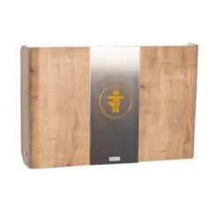 Timkid KAWAQ Wandwickeltisch Edelstahl / Eiche Inklusive Wickelmatte | Horizontal Design