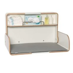 Timkid KAWAQ Wandwickeltisch Anthrazit / Weiß Inklusive Wickelmatte | Horizontal Design -Roba || Pinolino || Träumeland Verkäufe kawaq offen weiss weiss 4