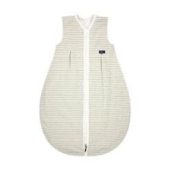 Alvi Kugelschlafsack Mäxchen Light BIO-Baumwolle Ringlets Gray - Größe 70-110 Cm Wählbar