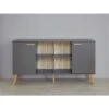 Trendteam Mats Sideboard Grau Melamin
