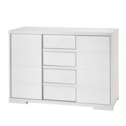 Schardt Maxx White Wickelkommode MDF Weiß 2 Türen, 4 Schubkästen - Mit Wickelaufsatz -Roba || Pinolino || Träumeland Verkäufe maxx white wickelkommode ohne 3