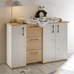 Mäusbacher Micha Kinderzimmer 4T Dreiteilig Artisan Weiß/asteiche -Roba || Pinolino || Träumeland Verkäufe micha kommode breit weiss