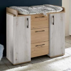 Mäusbacher Micha Kinderzimmer 3T Dreiteilig Artisan Weiß/asteiche -Roba || Pinolino || Träumeland Verkäufe micha kommode schmal weiss