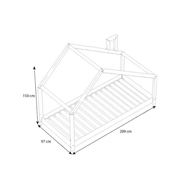 Nature Kid Milo Hausbett Natur Mit Giebeldach Liegefläche 90 X 200 5 Nature Kid Milo Hausbett Natur Mit Giebeldach Liegefläche 90 X 200 – Bild 5