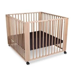 TiSsi Moritz Laufgitter Aus Massiv Buche Natur Platzsparend Faltbar Mit Rollen -Roba || Pinolino || Träumeland Verkäufe moritz na mitte gr 1