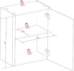 VOX Nature Hängeschrank Eiche -Roba || Pinolino || Träumeland Verkäufe nature szafka wiszaca rys2