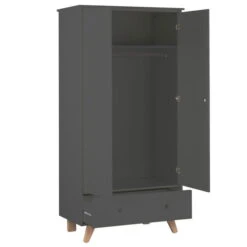 Nature Kid Finn / Tipi Kinderzimmer Grau 5-teilig Mit Spielbett -Roba || Pinolino || Träumeland Verkäufe naturekid bel kleiderschrank grau 3 2