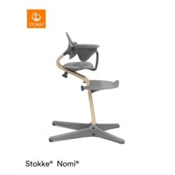 Stokke® Nomi® Baby Set Grey -Roba || Pinolino || Träumeland Verkäufe nomi natural grey highchair 5478 rt 2 1