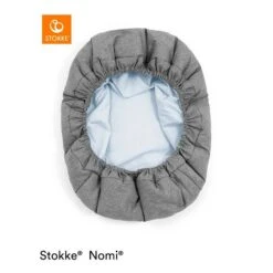 Stokke® Nomi® Newborn Set White/Grey Blue -Roba || Pinolino || Träumeland Verkäufe nomi newborncover grey blue 220901 5568 rt
