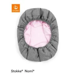 Stokke® Nomi® Newborn Set Black/Grey Pink -Roba || Pinolino || Träumeland Verkäufe nomi newborncover grey pink 220901 5568 rt 2 1