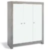 Schardt Nordic Driftwood Kleiderschrank 3 Türen Weiß/Driftwood