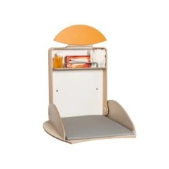 Timkid OWO2.0 Wandwickeltisch Birke / Gelb Wickelei Inklusive Wickelmatte | Organic Design -Roba || Pinolino || Träumeland Verkäufe owo2 0 offen birke yellow 2